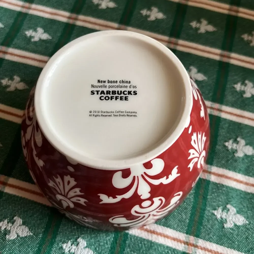 Starbucks 2010 Coffee Tea Mug or Bowl Holidays Candy Dish Serving Cup